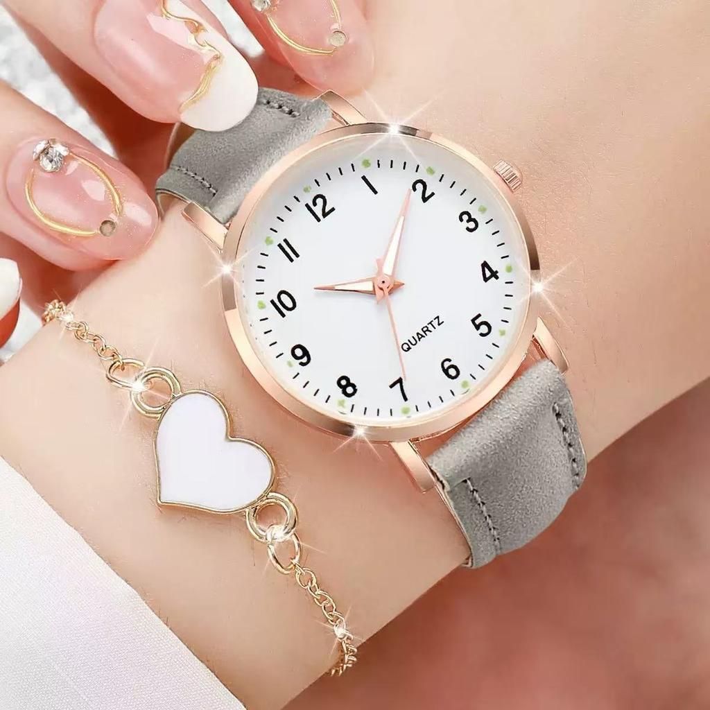 Women'S Multi-Piece Set Women'S Compact Watch Versatile Luxury Exquisite Accessories Quartz Wrist Watch