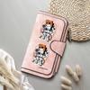 Cute Astronaut Cat Pattern Wallet Casual Fashion Long Purse Portable Card Holder Gift