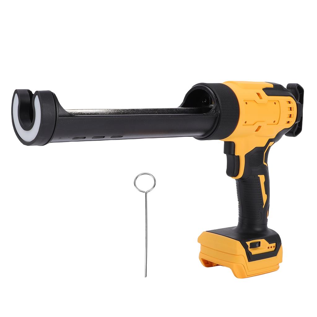Cordless Caulking Gun Electric 6 Speed Rechargeable Digital Display with LED Light Practical Tool for Filling Sealing Repair