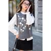 ITISF4 Korean Sweet 3D Floral Knit Vest