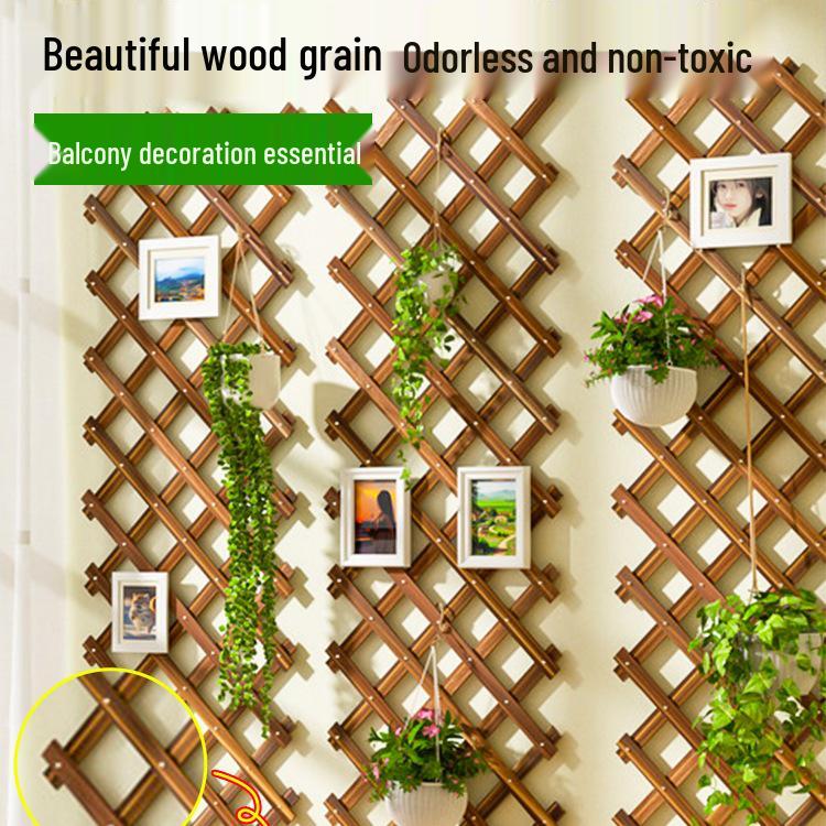 Outdoor Preservative Wood Fence Trellis for Garden, Courtyard, or Balcony Decoration
