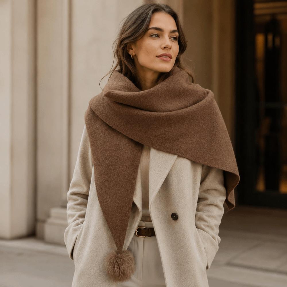 Warm Triangle Scarf Soft Fabric Winter Scarf Fashion Neck Scarves  Women