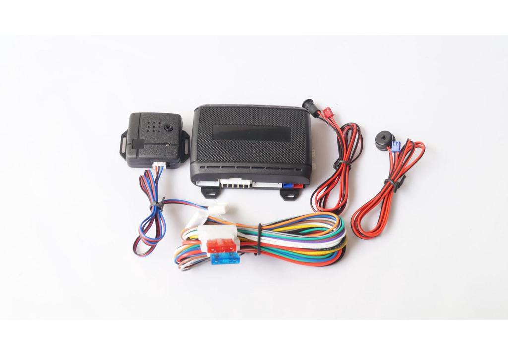 12V Car Anti-theft Alarm System with Remote Mobile App & Wireless PKE Induction Lock
