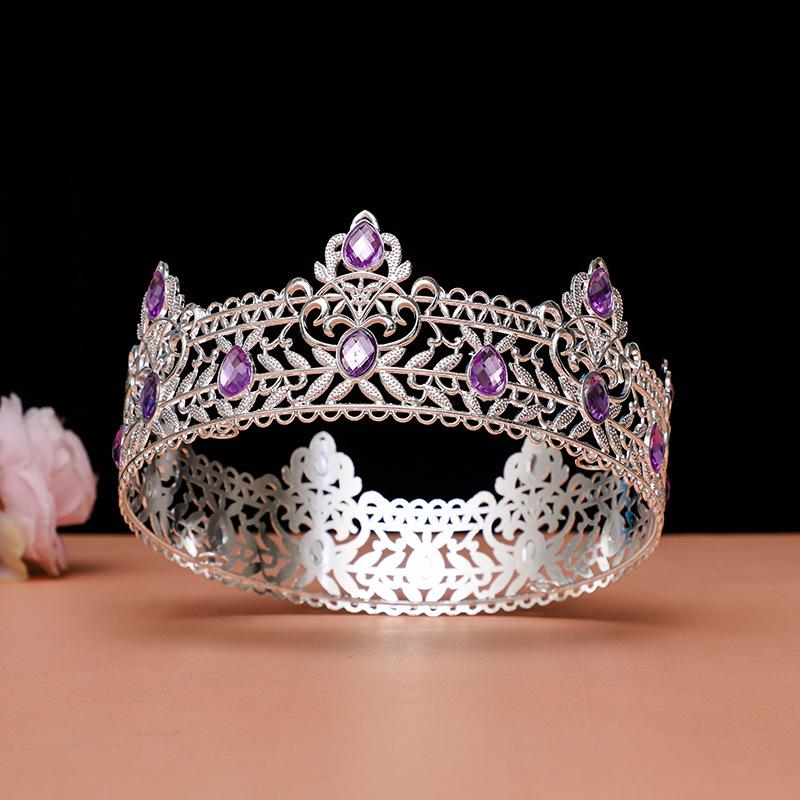 Rochie multicoloră pentru bărbați, coroană aurie - Accesoriu pentru ziua de naștere sau mireasă în stil european și american