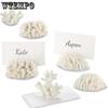 WTEMPO Sea Coral Shaped Design Place Card Holders Coastal-Inspired Table Card Holders Beach Wedding Decorations Nautical Table Decor