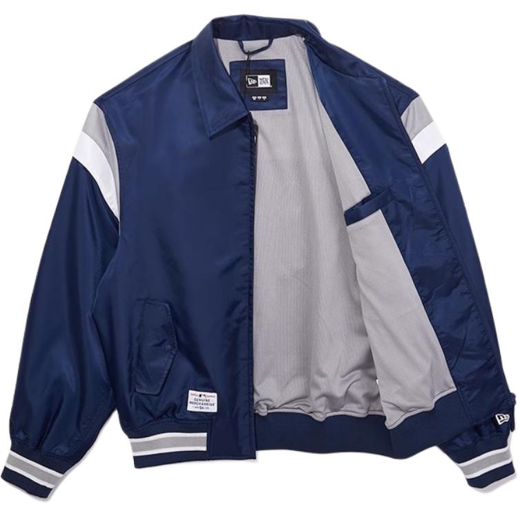 New Era SS25 MLB New York Yankees Vintage Team Series Comfortable Simple Zipper Logo Casual Long Sleeve Polo Baseball Jacket Unisex Jackets 14536475