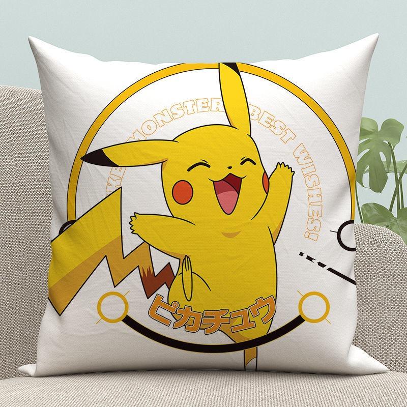 1 шт. Мультяшная наволочка с покемонами Каваи Пикачу Наволочка Украшение комнаты Наволочка Чехол для диванной подушки Домашнее украшение 16x16Inch