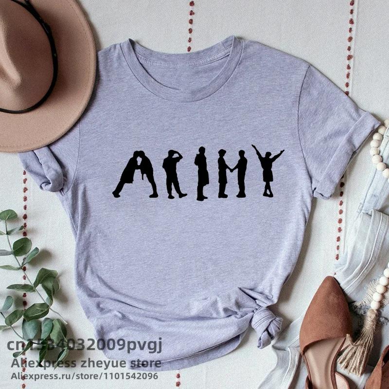 Girl Korean Group Top Tee FeUnisex CLothes T Shirt Streetwear Women Fashion TShirt Aesthetic Clothes S