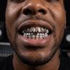 Gift Removable Hiphop Teeth Grillz Punk Funny Rhinestone Tooth Caps Bling Gold Silver Color Men Women Jewelry Rapper