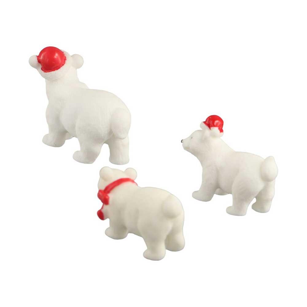 Home Decoration Craft Garden Decor Polar Bear Figurines Ornament DIY Accessories Christmas