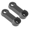 10mm Mirror Risers Extenders Aluminium Alloy Spacers Extension Adapter Kit for F900XR F900R S1000XR S1000R Black