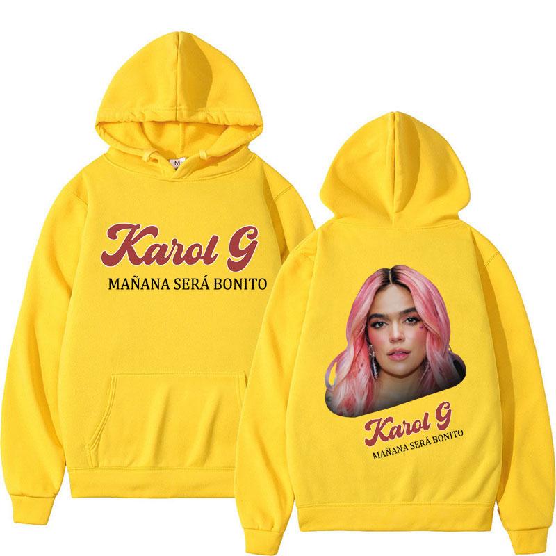 Karol G Manana Sera Bonito Vintage Hoodies Fashion Hip Hop Hooded Sweatshirt Oversized Warm Hoodie Streetwear Fans Gift