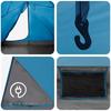 Trekking Tent Blue 4 Person 185T Polyester with PU Coating
