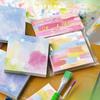 100 Sheets Romantic Illusion Gradient High Aesthetic Value Sticky Notes Ins Non-Sticky Memo Paper Notebook Writing Pad Material