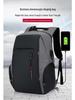 Customizable Business Laptop Backpack with USB Port and Logo Print