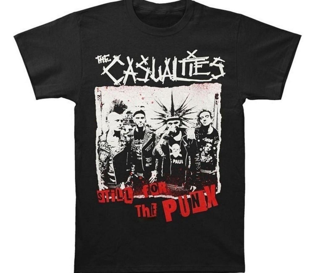 The Casualties Still For The Punx Cotton Black Full Size Unisex Shirt Unisex T-Shirt M