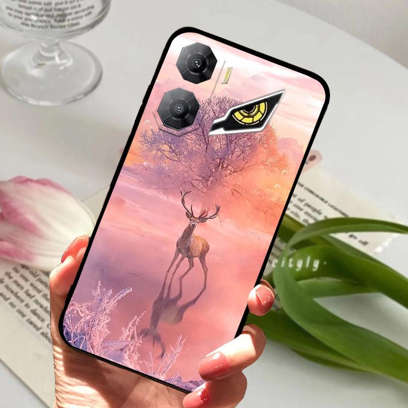 Soft Back Cover For ZTE Nubia Neo 3 5G Z2464N Phone Case Cool Wolf Lion Silicone Black TPU Funda For Nubia Neo3 Protective Shell