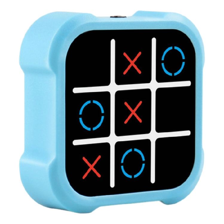 Educational Game, Electronic 4 In 1 Handheld Puzzle Game Toy Travel Noughts and Crosses Game Board Game for Kids Adults