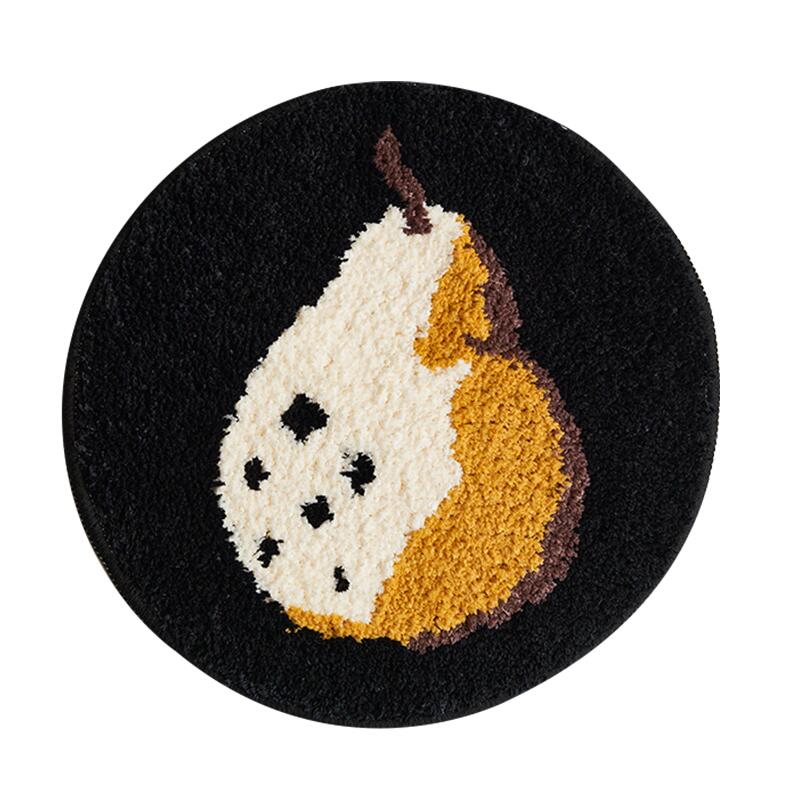 

Geometric Patterns Tufted Chair Cushion Anti-slip Seat Cushion Soft Plush Embroidery Patter Sit Cushion Room Absorbent Rug 40x40cm