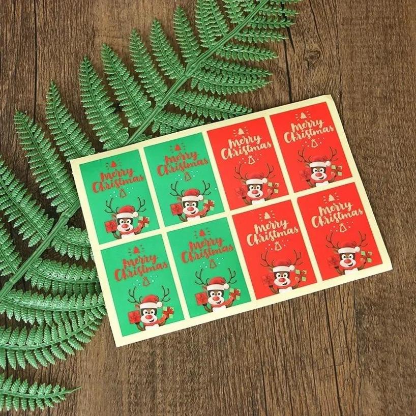 1 Pcs Brand New Christmas Sticker Sticker Sticker Label Gift Box Sealing Party Sticker/party Label Sticker 8 Pcs/piece