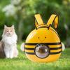 Bee Cats Backpack Carrier Dog Space Capsule Pet Bag Outdoor for Park