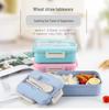 Microwavable Wheat Straw Insulated Bento Lunch Box