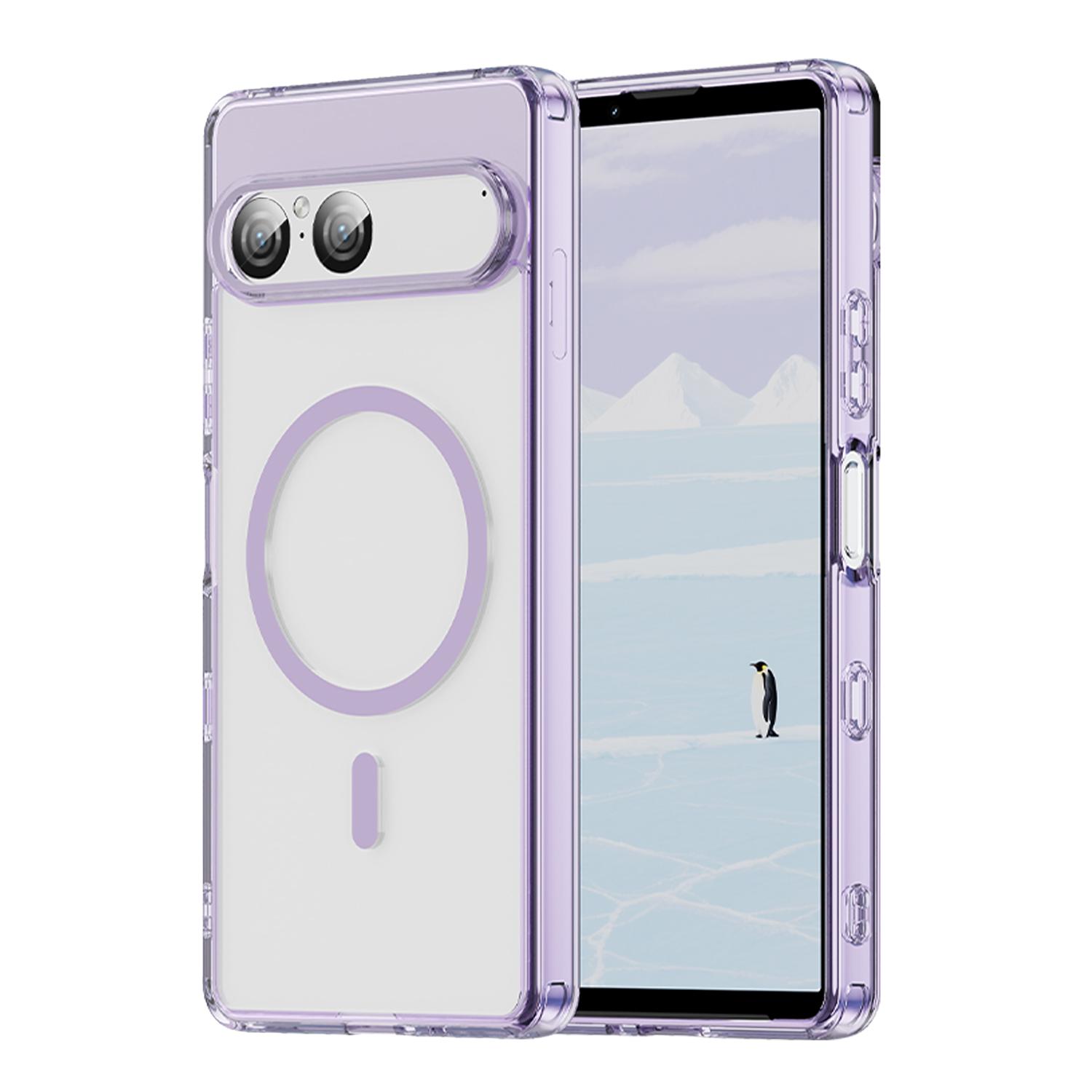 

Sony Xperia 10 VII Clear Phone Case,Non-Yellowing Magnetic Phone Case for Sony Xperia 10 VII фіолетовий