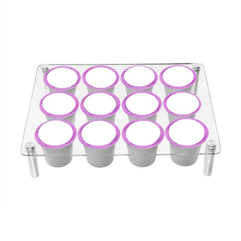 Multifuntional Coffee Display Rack Clear Coffee Pods Holder Easy to Clean Acrylic Coffee Pods Display Stand for Cabinet