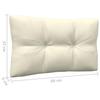 Vidaxl 2-Seater Garden Sofa with Cream Cushions, Pine Wood