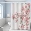 Spring Plum Blossom Shower Curtain - Polyester, Multiple Sizes, Privacy Curtain, All-Season Style, Bathroom & Home Decor