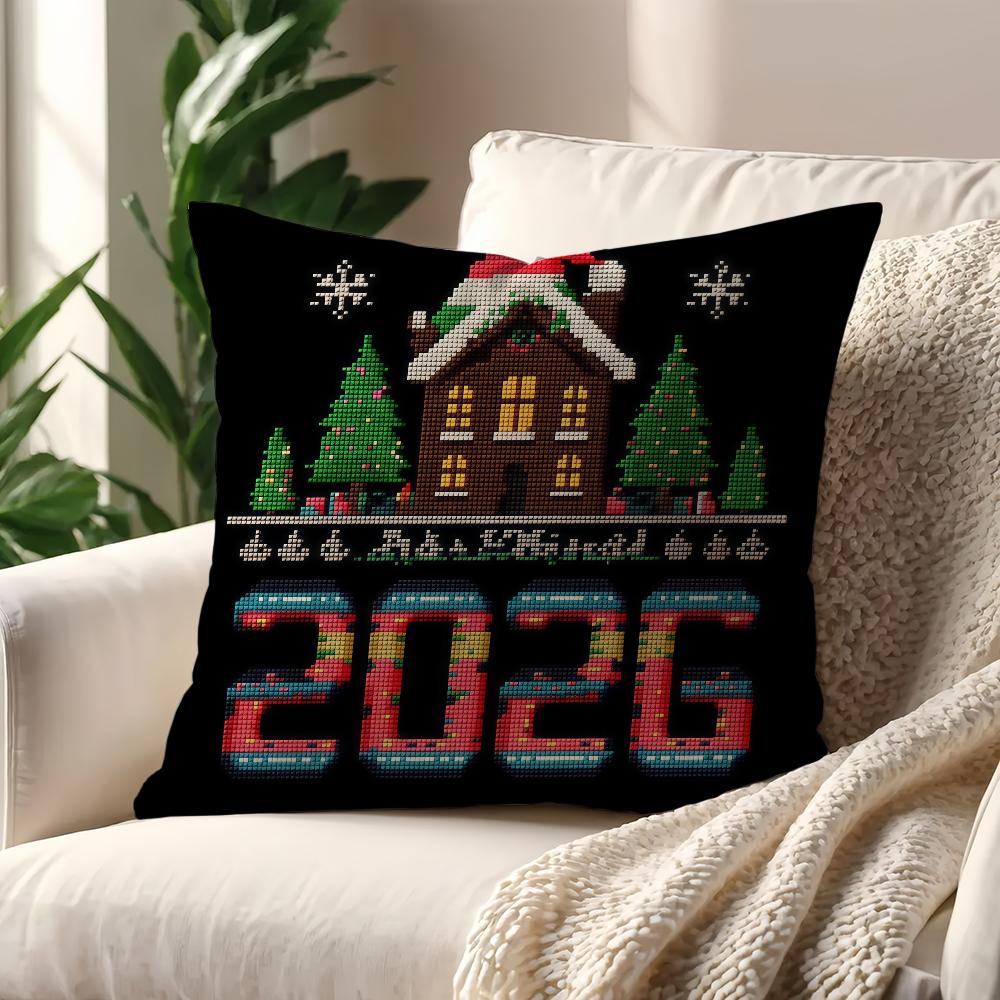 Christmas Nutcracker Cushion Cover Best Home Office Coffee Pillow Sofa Printing Decoration Room Shop Car Nordic Simplicity Hit