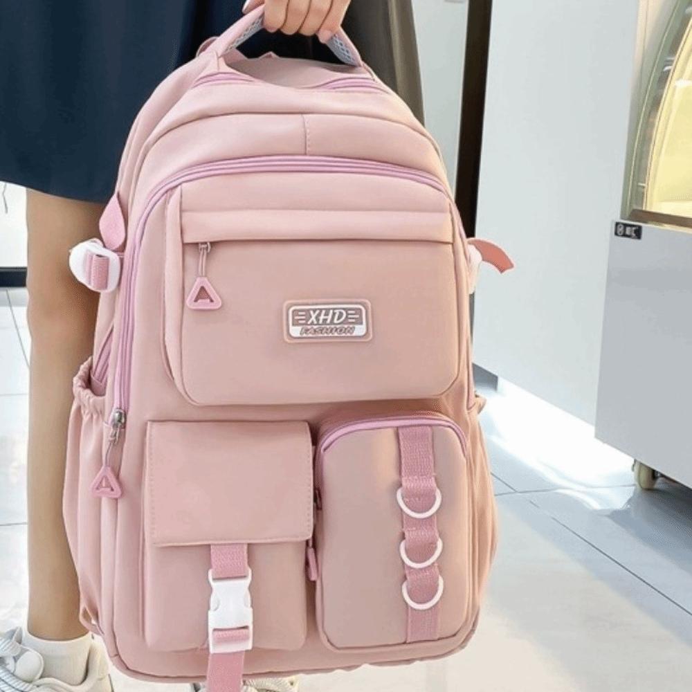 Large Capacity School Backpack Nylon Travel Schoolbag Fashion Laptop Rucksack  Women