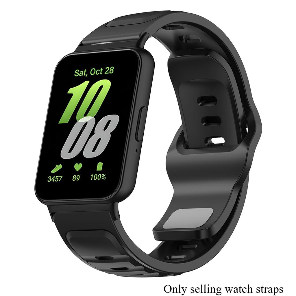 Sport Silicone Strap for Samsung Galaxy Fit 3 Two Tone Silicone Strap for Samsung Galaxy Fit3 Replaceable Watchband Accessories