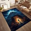 Egyptian Hieroglyphic Design Floor Mats for Living Room, Bedroom and Room Decoration Are Suitable for Gifts.