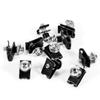 Qiilu [10pcs] 0.2 X 0.6 Inch (5 X 16 Mm) Clip Nut Screw Type