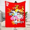Bluey's Colorful Friends Blanket Warmthful Decor Great for Couch Livingroom Seaside for All Occasions Digital Print Gifts For Family Or Friends