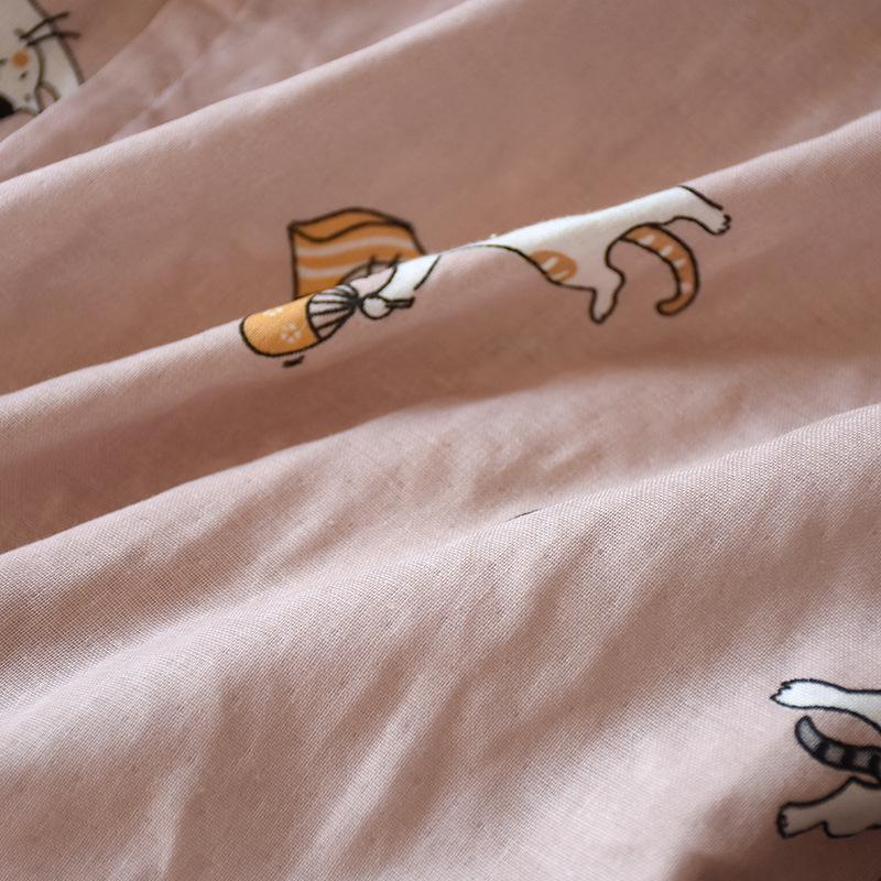 Long Pure Cotton Gauze Bathrobe - Absorbent Spring/Summer Nightgown for Couples