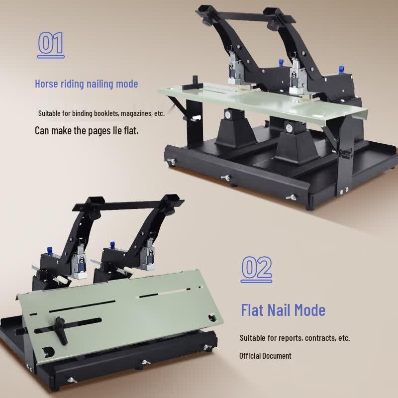 GEPAD QM-80 Heavy-Duty A3 Dual-Head Saddle & Flat Stapler CN plug (adapter included)