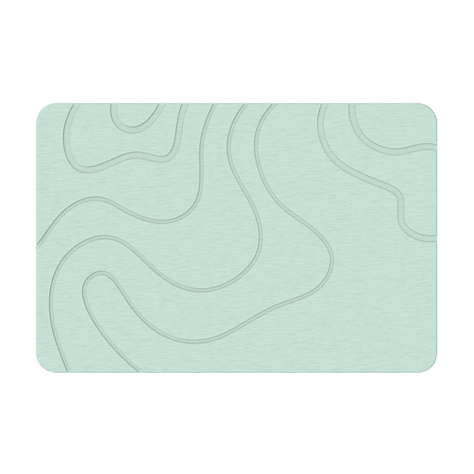 

Комнатный коврик для ванной из диатомитового камня Диатомовая грязь Мягкий коврик Водопоглощение Быстросохнущий Диатомитовый камень Коврик для душа Коврики для прихожей зелёный