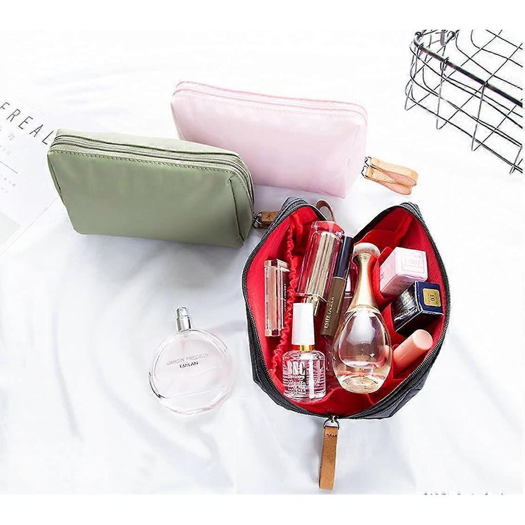 Small Makeup Bag for Purse, Makeup Bag Small Cosmetic Bag Mini Portable Handbag for Women and Girls (Pink)