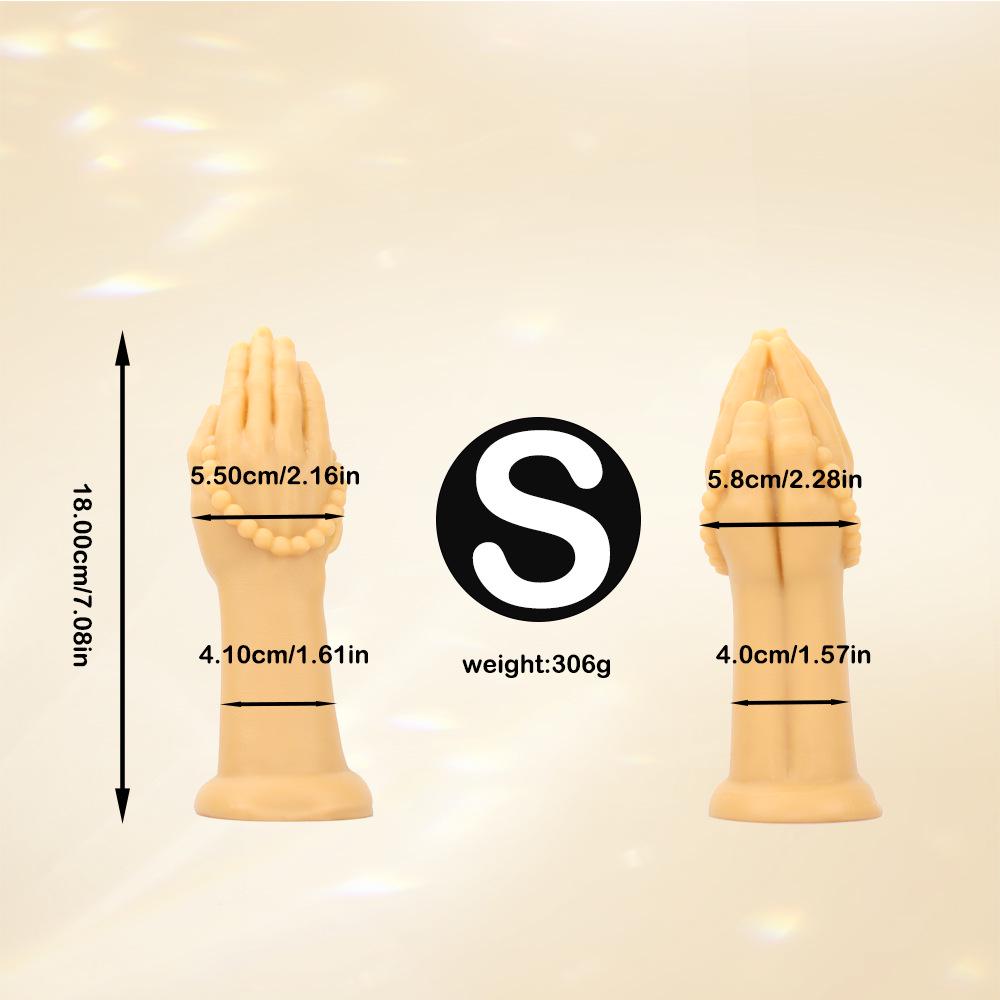 11CM Triple Size Fist Play Buddha Hand Anal Dilator Plug