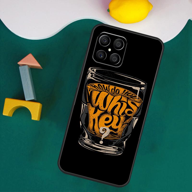 Cigar and Whiskey Case For Honor Magic 7 Pro 5 6 Lite Honor 200 Pro 50 70 90 X9a X8a X8 X9 X8b X9b X9c Cover