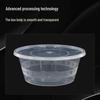 Disposable 1000ml Round Food Containers with Lids