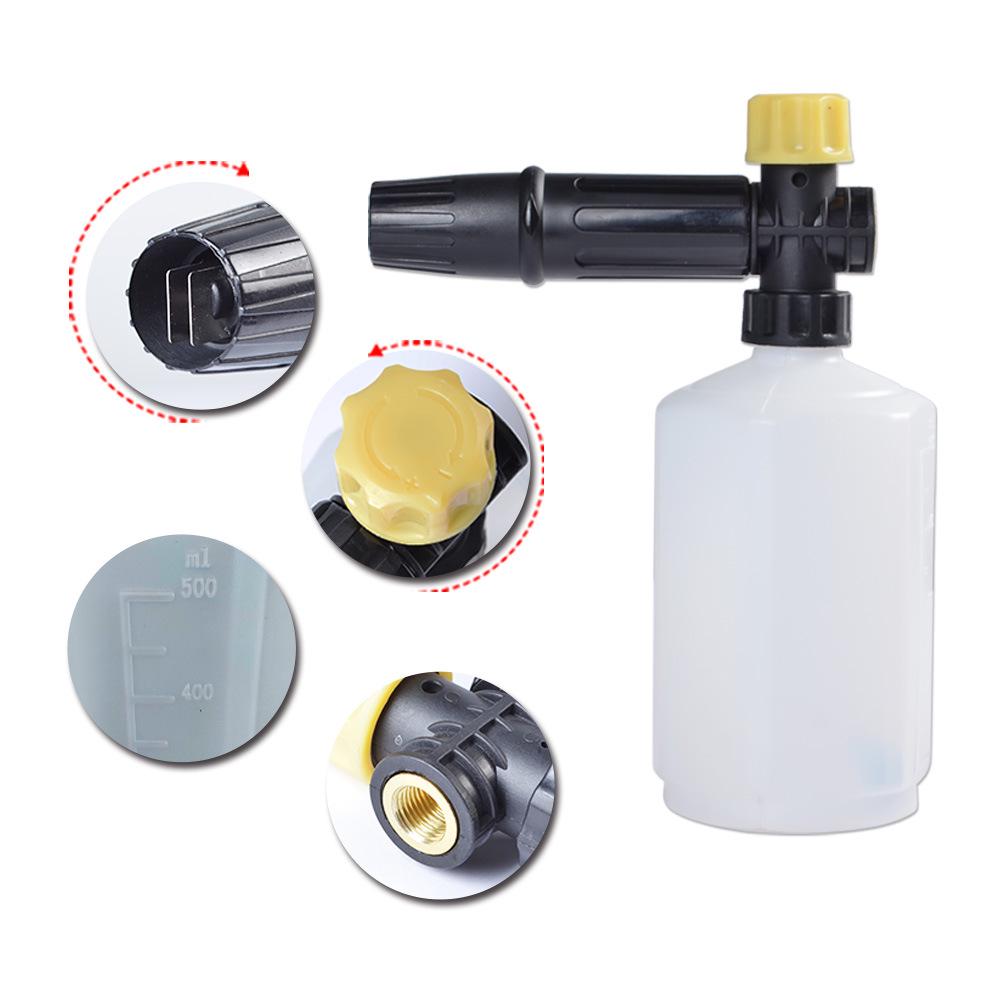 High-Pressure Foam Sprayer for Home and Car Wash - Water Spray Gun Nozzle with PA Pot
