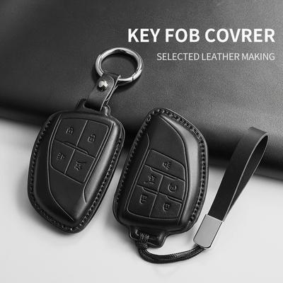 Pu Leather Car Remote Key Case For Buick Envision S/Plus Gl8 Lu Zun Phev Century Avenir Auto Keychain Protector Shell Accessorie