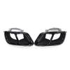 Compatible with 19-21 BMW X5 Black Quad Exhaust Carbon Fiber Tailpipe Trim