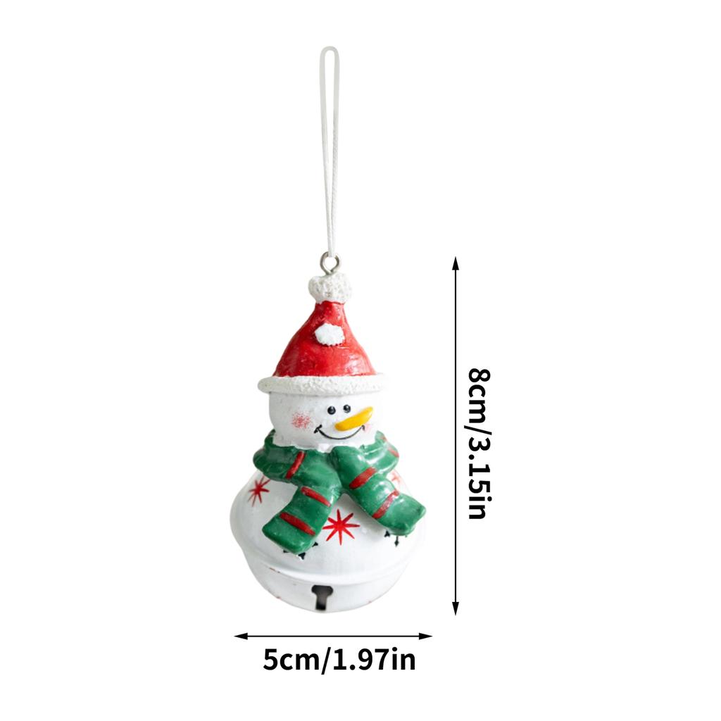 Cute Christmas Tree Hanging Ornaments Resin Crafts Elderly Snowman Small Pendant Accessories Christmas Decorations Holiday Gifts