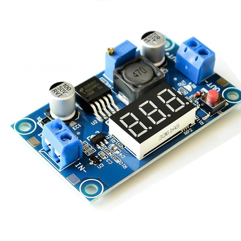1PC DC-DC LM2596 Adjustable Step-Down with Digital Display Voltmeter 4.0-40V LM2596S Stabilized Power Supply Module 3.2V-40V