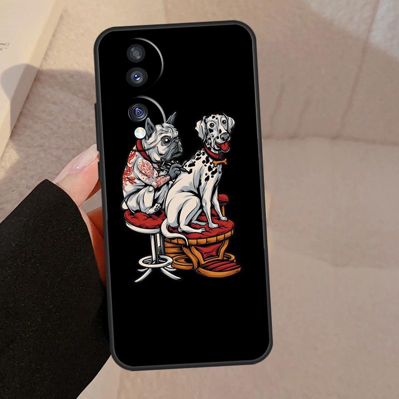 Englische Bulldogge Mops Für Honor 90 70 50 Lite Magic 5 Pro 8X 9X Handyhülle Für Honor X8a X9a X7a X6a X9 X7 X8 X9b