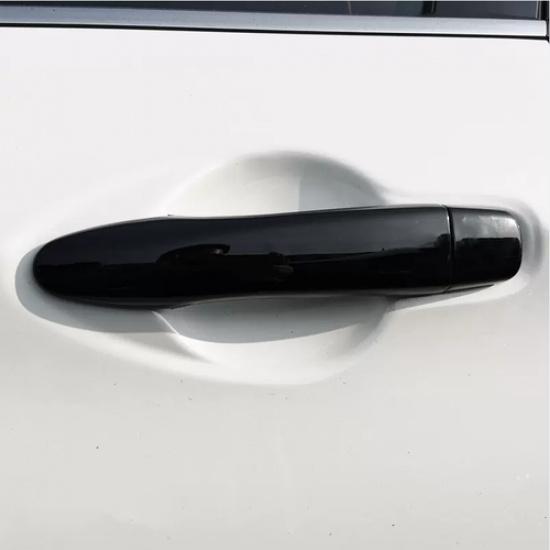 Bright Black Front Door Handles Cover Trim For Nissan Versa -2025